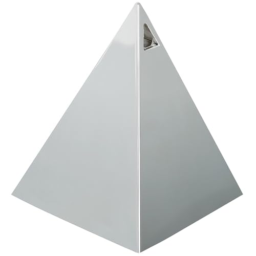 Pyramiden-Ballongewicht in Metallic-Silber, 1 Stück | Eleganter und stabiler Mittelpunkt für Partys, Veranstaltungen und Dekorationen von Unique