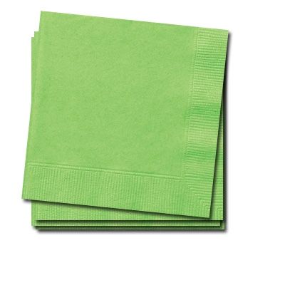 Servietten grasgrün 20 Stück kleine Papierservietten für Tischdeko, 25cm von Unique