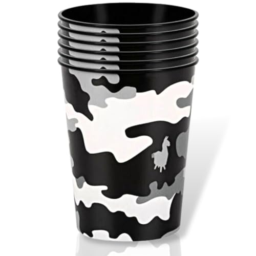 Unique 24677 Fortnite Großer Plastikbecher-473 ml Party-Camo Design, Multicolour, 1 Count (Pack of 1) von Unique