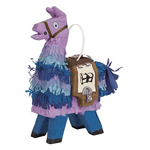 Unique 24716 Mini-Lama-Pinata-Geschenkdekoration-Fortnite Party, Multicolour von Unique