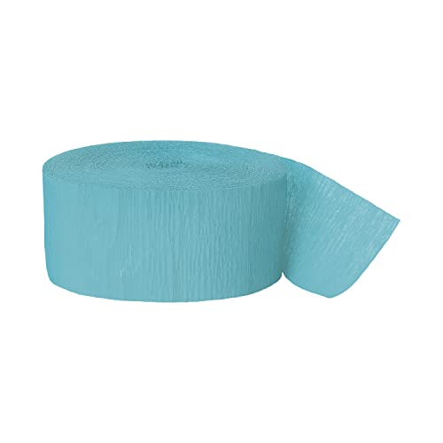 Unique 47171 Krepp-Papier Party-Papierschlange-24,6 m-Blaugrün Farbe, Teal von Unique