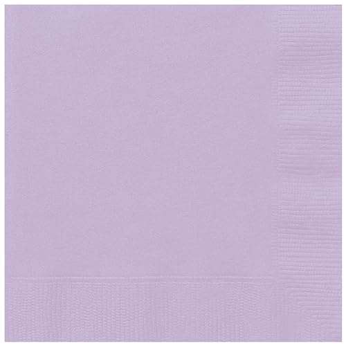 Unique 80242 - Papierservietten – 16,5 cm – Lavendel Farbe – 50 Stück (1 Stück) von Unique