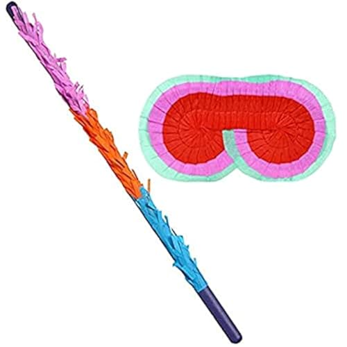 Unique 80804Q Pinata Buster Stick und Augenbinde Set – 50,8 cm | 2 Stück von Unique