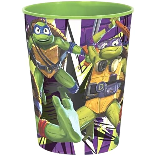 Unique Industries Teenage Mutant Ninja Turtles Kunststoff-Stadionbecher, 473 ml, 1 Stück, perfektes Party-Trinkgeschirr für Veranstaltungen und Feiern von Unique