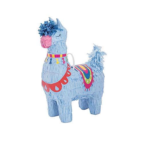 Unique Party- Mini-Lama-Party-Piñata, 1 Stück 73239-Lama Favor Decoration-Themed Birthday Party, 73239, Nylon/A Einheitsgröße, mehrfarbig von Unique