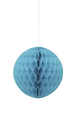 Wabenball aus Seidenpapier - 20 cm - Blaugrün von Unique Party