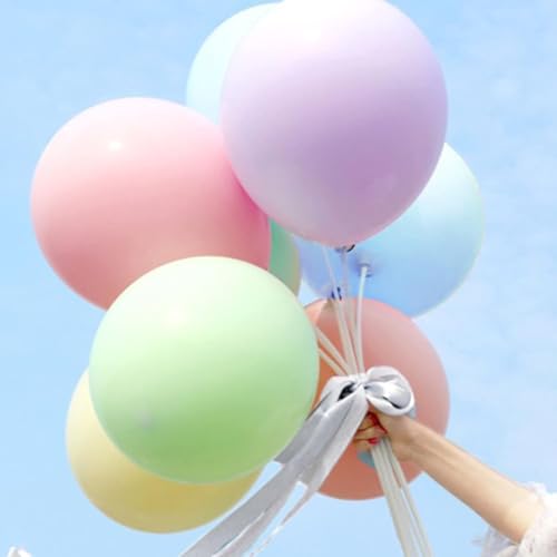 Unisun Großer Pastell Luftballon 18 Zoll 30 Stück Große Macaron Latex Riesiger Dicker Runder Ballon für Geburtstag Hochzeit Baby Shower Brautdusche Heilige Kommunion Jahrestag Party Dekorationen von Unisun