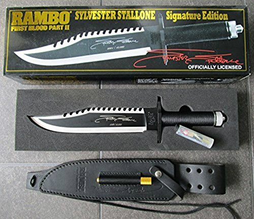 RAMBO 2 - First Blood Part II Messer - lim. Signature Edition (Sylvester Stallone) in der großen "golden Big Box" *Original+NEU+OVP* von UNITED CUTLERY