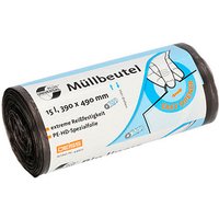 DEISS Müllbeutel UNIVERSAL PLUS® 15,0 l grau 6 µm, 50 St. von DEISS