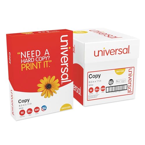 Universal 11289 Kopierpapier Convenience Karton, 92 hell, 9 kg, 8 1/2 x 11, Weiß, 5 Ries/CT von Universal