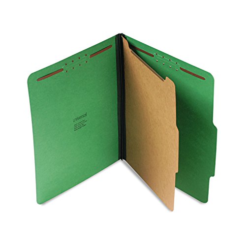 Universal Pressboard Folder Letter 4 Section Emerald Green - Universal 10202 von Universal