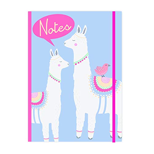 Notizbuch mit Gummiband Llama Adventures A4 von Unknown