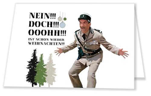 Unser-Festtag Geschäftliche Einladungen Weihnachtsfeier Klappkarten Din A6, vintage, personalisierbar (100 Karten) von Unser-Festtag