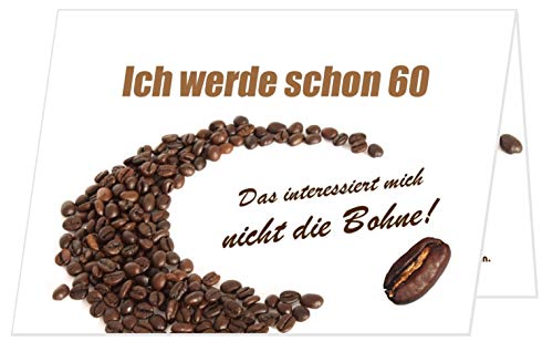 Unser-Festtag Interessiert mich nicht die Bohne Lustige, Witzige Einladungskarten für runden Geburtstag - 30 Karten von Unser-Festtag