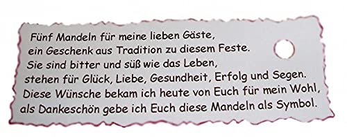 10 Spruchkärtchen Gastgeschenke Kommunion Taufe Hochzeit GG0076 von Unser schönster Tag