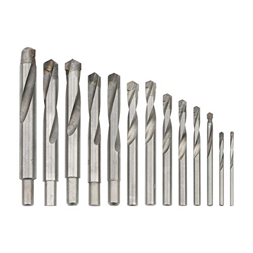 Unxuey Spiralbohrer aus Wolframstahl, Hartmetall, YG-Legierung, Klinge für Edelstahl/Kupfer/Aluminium/Zink-Legierung, 3 4 5 6 7 8 9 10 11 12 13,5 14 15 mm, 13 Stück von Unxuey