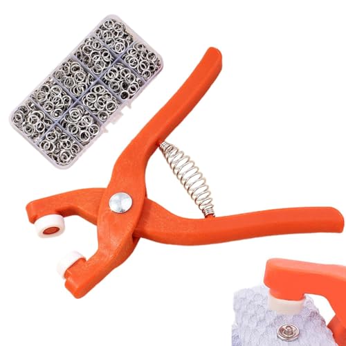 Snap Fastener Tool Kit, Heavy-Duty Fastener Pliers, Sewing Snap Fastener Kit, Ergonomic Grip Sewing Tool, Snap Fasteners for Backpacks, Fastener Pliers for Hats, Quilt Covers Snap Tool von Uonguon