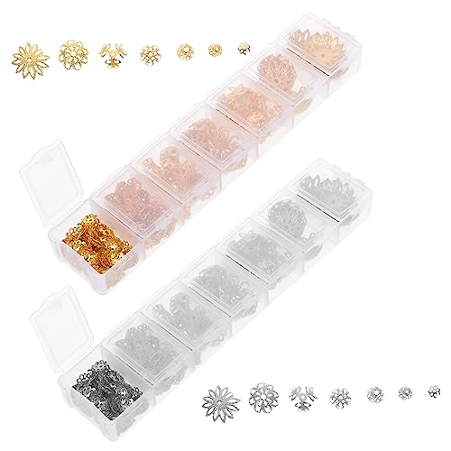 3 Sätze Blumenperlenkappen Diy Schmuck Zubehör Für Armbänder Und Ohrringe Glänzende Und Einfache Farben Für Bastelprojekte Perlenkappen Für Individuellen Schmuck 2boxen*3 3 Sätze Blumenperlenkappen Diy Schmuck Zubehör Für Armbänder Und Ohrringe Glänzende Und Einfache Farben Für Bastelprojekte Perlenkappen Für Individuellen Schmuck 2boxen*3 von Uonlytech