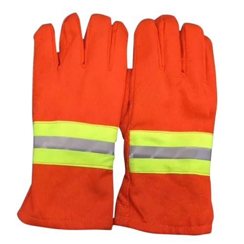 Uonlytech 1 Paar Feuerhemmende Isolierhandschuhe Arm Hitze Handschuhe Kalt Wärmer Hitzebeständige Handschuhe Fingerlos Beheizt Schützend Hitzebeständiger Handschuh Feuerwehrmann Baumwollgarn von Uonlytech