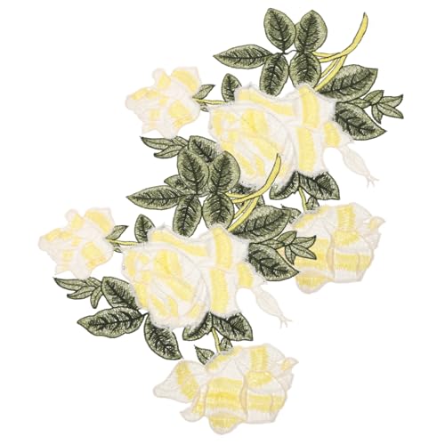 Uonlytech 1 Paar Gestickte Rosentuchaufkleber Patch aufnähen Naht sticken Stoffreparaturflicken Blumen Jacke Blume Patches zum Aufnähen Flicken für Kleidung Polyester Yellow Uonlytech 1 Paar Gestickte Rosentuchaufkleber Patch aufnähen Naht sticken Stoffreparaturflicken Blumen Jacke Blume Patches zum Aufnähen Flicken für Kleidung Polyester Yellow von Uonlytech