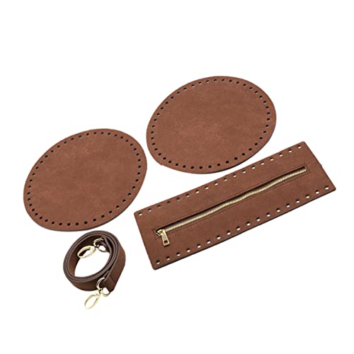 Uonlytech 1 Satz DIY Zubehör Teiliges Häkelset mit PU Leder Boden Reißverschlussabdeckung und Schultergurt für Taschenprojekte für Handgemachte Taschen und Nähbedarf Kaffeefarben Uonlytech 1 Satz DIY Zubehör Teiliges Häkelset mit PU Leder Boden Reißverschlussabdeckung und Schultergurt für Taschenprojekte für Handgemachte Taschen und Nähbedarf Kaffeefarben von Uonlytech
