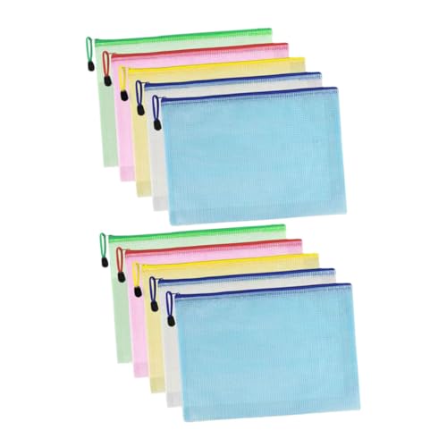 Uonlytech 10 Stück Informationstasche Dokumente Organisator Reißverschlusstaschen für das Klassenzimmer Bleistiftbeutel mit Reißverschluss Federmäppchen kunststoff PVC Uonlytech 10 Stück Informationstasche Dokumente Organisator Reißverschlusstaschen für das Klassenzimmer Bleistiftbeutel mit Reißverschluss Federmäppchen kunststoff PVC von Uonlytech