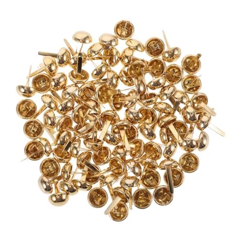 Uonlytech 100 Stück Zweibeiniger Pilznagel Scrapbooking-Pins Nägel Verschluss Stiftnadeln Mini Befestigungselemente Brads-Papierbefestigungen Brads-Clips Splinte Eisen Golden Uonlytech 100 Stück Zweibeiniger Pilznagel Scrapbooking-Pins Nägel Verschluss Stiftnadeln Mini Befestigungselemente Brads-Papierbefestigungen Brads-Clips Splinte Eisen Golden von Uonlytech