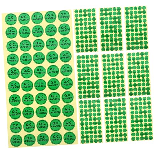 Uonlytech 1000Stücke Selbstklebende Qc Bestandene Langlebige Aufkleber für Qualitätssicherung Lager und Praktische Prüfaufkleber für Heimwerker und Industrie Uonlytech 1000Stücke Selbstklebende Qc Bestandene Langlebige Aufkleber für Qualitätssicherung Lager und Praktische Prüfaufkleber für Heimwerker und Industrie von Uonlytech