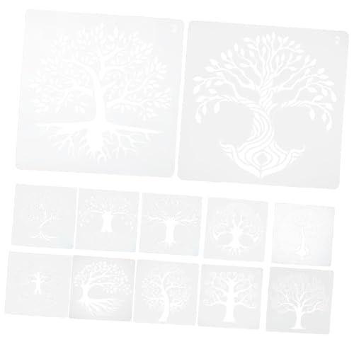 Uonlytech 12 Blatt Lebensbaum-Vorlage Blattschablone Schablonenmuster Baum des Lebens Schablone Schablonen zum Malen auf dekorative Schablonen Malschablone das Haustier Weiß Uonlytech 12 Blatt Lebensbaum-Vorlage Blattschablone Schablonenmuster Baum des Lebens Schablone Schablonen zum Malen auf dekorative Schablonen Malschablone das Haustier Weiß von Uonlytech