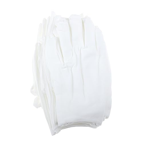 Uonlytech 12 Paar Handschuhe über Nacht feuchtigkeitsspendend Pannensicher Ringelblume Baumwollhandschuh Ofen XL pädiprotect schutzzelt kosmetiktäschchen schlüpfeier whitn Baumwollgarn Weiß von Uonlytech