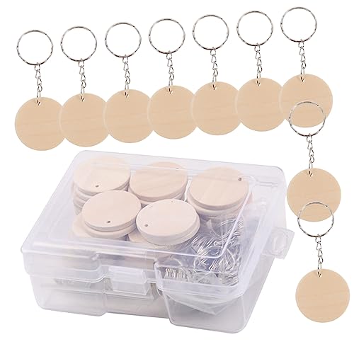 Uonlytech 1Satz Holzscheiben DIY Schlüsselanhänger Set Blanko Holzscheiben Mit Schlüsselringen Für Bastelprojekte Personalisierte Dekorationen Und Uonlytech 1Satz Holzscheiben DIY Schlüsselanhänger Set Blanko Holzscheiben Mit Schlüsselringen Für Bastelprojekte Personalisierte Dekorationen Und von Uonlytech
