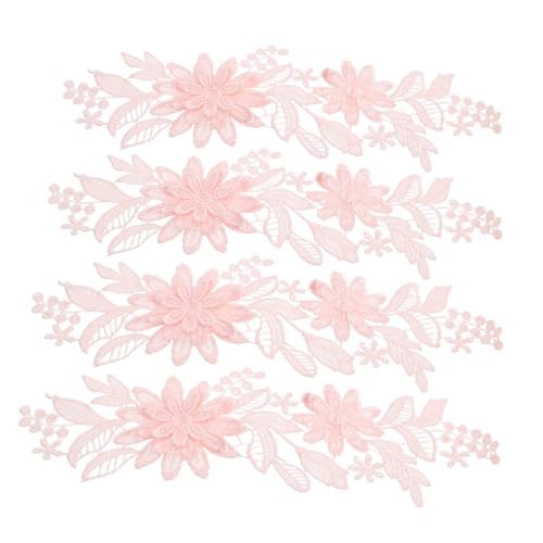 Uonlytech 2 Paare Stickerei -hochzeitskleidungszubehör Dekorative Spitzenbänder Stickerei-blumenapplikation Kleine Blumenapplikationen Polyester Blumenspitzenverkleidung Rosa Polyestergarn Uonlytech 2 Paare Stickerei -hochzeitskleidungszubehör Dekorative Spitzenbänder Stickerei-blumenapplikation Kleine Blumenapplikationen Polyester Blumenspitzenverkleidung Rosa Polyestergarn von Uonlytech