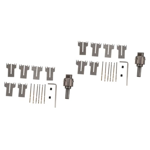 Uonlytech 2 Sätze Integrierte Werkzeugklemmen Für Die Holzbearbeitung Matrize Rotationsherstellungsmaschine Schnittringe Punktsenker Drahtbohrer Perlen Radstift Schraubstock von Uonlytech