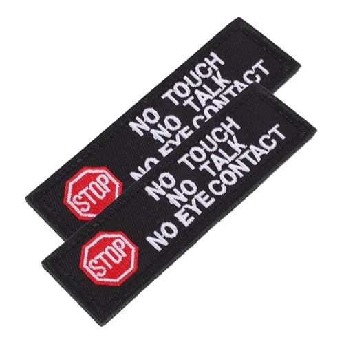 Uonlytech 2 Stück Stoffaufnäher Mit Hund Streicheln Sie Die Flecken Nicht Haustier Ausbildung Service Stichworte Stickerei Patch Schild Black Polyester Uonlytech 2 Stück Stoffaufnäher Mit Hund Streicheln Sie Die Flecken Nicht Haustier Ausbildung Service Stichworte Stickerei Patch Schild Black Polyester von Uonlytech