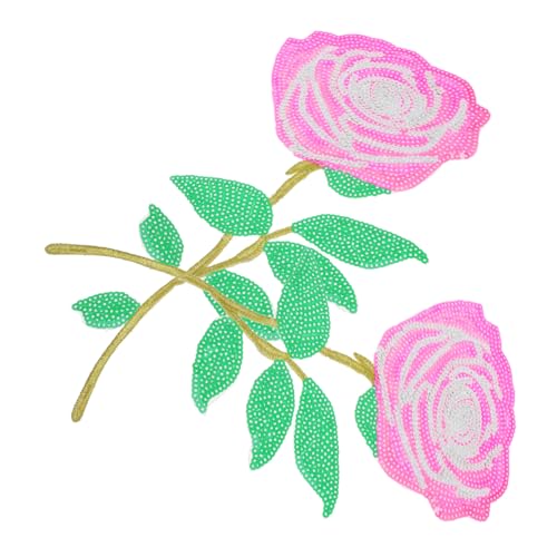 Uonlytech 2 Stück gestickte Aufnäher Jeansflecken nähen Applikationen Blume DIY-Patches für Anstecknadel mit Rosenbrosche wendbarer Pailletten-Patch Texas-Patches Stoff Rosa Uonlytech 2 Stück gestickte Aufnäher Jeansflecken nähen Applikationen Blume DIY-Patches für Anstecknadel mit Rosenbrosche wendbarer Pailletten-Patch Texas-Patches Stoff Rosa von Uonlytech