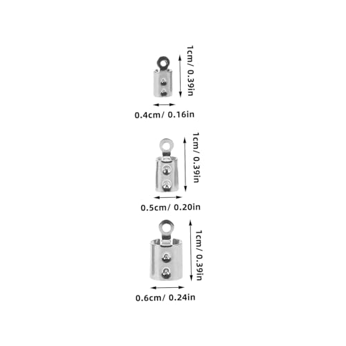 Uonlytech 400 Stück Teiliges Schmuckzubehör Lederband Verschlussenden Kordelenden für DIY Armband Halskette Vielseitige Crimp Clips für Schmuckherstellung und Bastelprojekte Uonlytech 400 Stück Teiliges Schmuckzubehör Lederband Verschlussenden Kordelenden für DIY Armband Halskette Vielseitige Crimp Clips für Schmuckherstellung und Bastelprojekte von Uonlytech