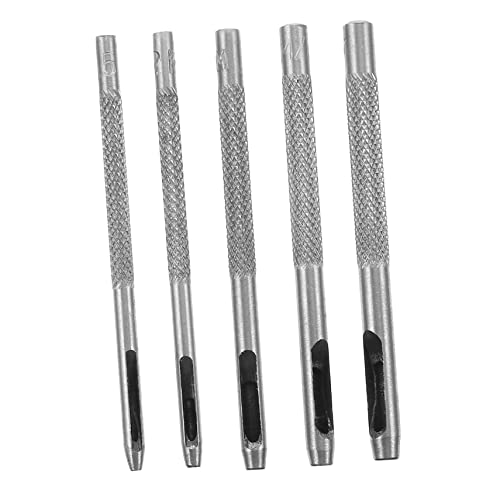 Uonlytech 5 Teiliges Lochstanzer Set Hochwertige Lederlochzange Für Gürtel Augenloch Equipment Stanzer Für DIY Lederarbeiten von Uonlytech