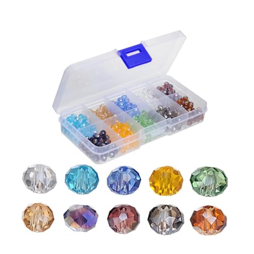 Uonlytech 500 Stück Glasperlen Briolette Facettierte Kristallperlen Farben Set mit Aufbewahrungsbox für Diy Schmuckherstellung Armbänder Halsketten Bastelperlen Uonlytech 500 Stück Glasperlen Briolette Facettierte Kristallperlen Farben Set mit Aufbewahrungsbox für Diy Schmuckherstellung Armbänder Halsketten Bastelperlen von Uonlytech