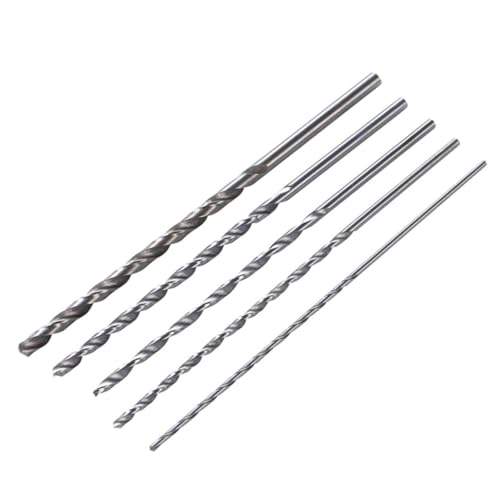 Uonlytech 5St Wendelbohrer Drehwerkzeug Bohrmaschine Bohrer mit Brad-Spitze metall bohrer metallbohrer drillbit Extra langer Bohrer nützlicher Bohrer Hochgeschwindigkeitsstahl Silver von Uonlytech