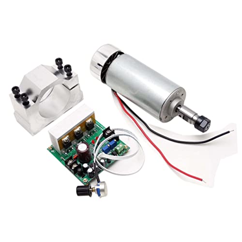 Uonlytech CNC-Spindelmotor permanent magnetmotor tranchierbesteck Motor length Motor insulation DC spindle motor Brushed DC motor 400 W Spindelmotor DC 12-48 Spindelmotor Gravierspindelmotor von Uonlytech