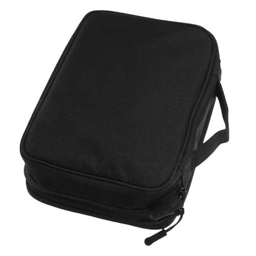 Uonlytech Elektronische Aufbewahrung Tasche Kabelbinder Kabelorganisatoren Kabelhalter Anti-diebstahl-Tasche Kabel Halter Ladegerät-Adapter Reisestecker Abs Black Wasserdichter Jacquardstoff von Uonlytech