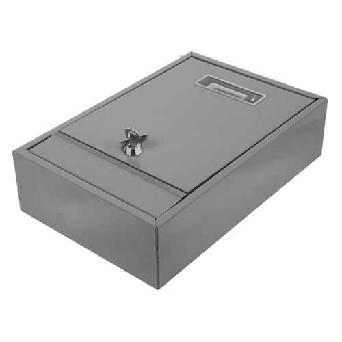 Uonlytech Kasten Große Wandmontage -Mailbox Briefkästen Für Das Draußen Wandbriefkästen Für Draußen Wandmontierte Postfächer Apartment -Mailbox Wandmontierter Grau Weißblech Uonlytech Kasten Große Wandmontage -Mailbox Briefkästen Für Das Draußen Wandbriefkästen Für Draußen Wandmontierte Postfächer Apartment -Mailbox Wandmontierter Grau Weißblech von Uonlytech