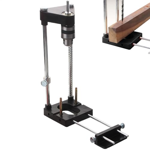 Uoqpty Holzbearbeitungs-Lochsucher, Taschenloch-Vorrichtungssatz - Locher-Bohr-Locator verstellbar - Präzisions-Bohrlochführung, Möbel-Hardware-Schablonenwerkzeug für Kleiderschrank, Schrank von Uoqpty