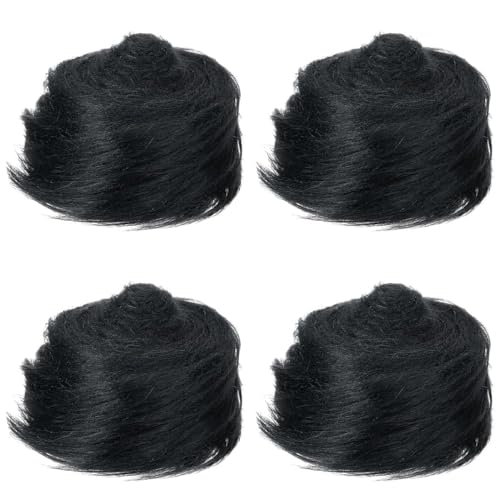 4 Stücke Kunstfell Bordüre Band Fellstoff Furry Faux Precut Strips Kunstfellband Plüsch Fluffy Craft Plüschstoff Dekoband Plüsch Trim Stoffrolle fur Beard Santa Hair Dwarf DIY Dekoration 5x150cm von Uposao