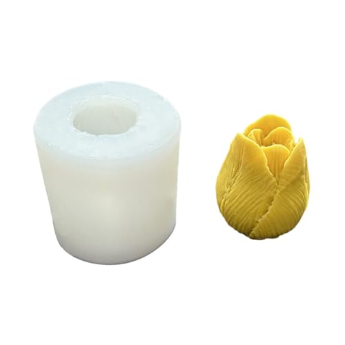 Blumenformen Kerzengießformen Tulpe Silikonform Kerzen Gießen Formen Lebensmittelqualität Silikonform Fondant Silikonformen für Kuchendekoration Schokolade Süßigkeiten Gebäck Dessert von Uposao