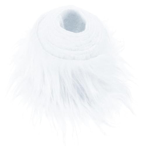 Uposao 10cmx150cm Furry Kunstpelz Band Kunstpelz Fellstoff Fluffy Craft Plüschstoff fur Gnome Beard Santa Hair Kostüme Basteln Mäntel Pantoffel DIY Dekoration Weihnachts von Uposao