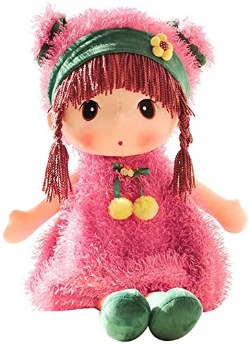 Uposao Baby Mädchen Stoffpuppe mit Kleidung und Haaren, 45CM Schöne Ragdoll Spielzeug Plüsch Plüschtiere Babypuppe Prinzessin Schlafpartner Puppe Kuschelpuppe für Kleinkinder als Geburtstagsgeschenk von Uposao