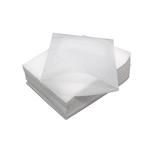 Upstore 100 Stück 15,2 x 19,8 cm Kissen-Schaumstoff-Beutel, Weiß, Kunststoff, Verpackungsmaterial, Polsterbeutel von Upstore