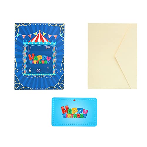 3D Karte für Happy Birthday Karte Kleine Karte Umschlag Kit Festival Urlaub Papierkarten für Geburtstag Hochzeit Neujahr Bles Happy Birthday Card Kit von Uqezagpa