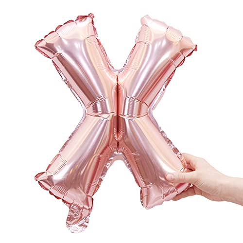 40,6 cm Einzelbuchstaben-Ballon zum Aufhängen, Folienballons, Babyparty, Hochzeit, Geburtstag, Party, Dekoration, Ballon-Buchstaben von Uqezagpa